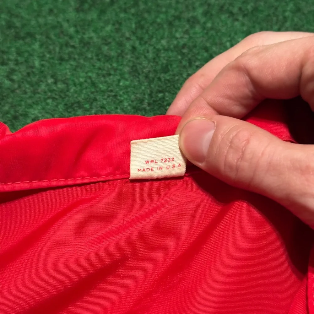 Vintage Russell Southern Co. 50s Nike Red XL Windbreaker Embroidered Jacket